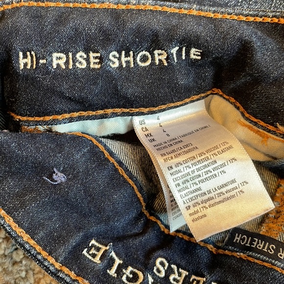 American Eagle Jean Shorts. High Rise Shortie - Picture 3 of 3